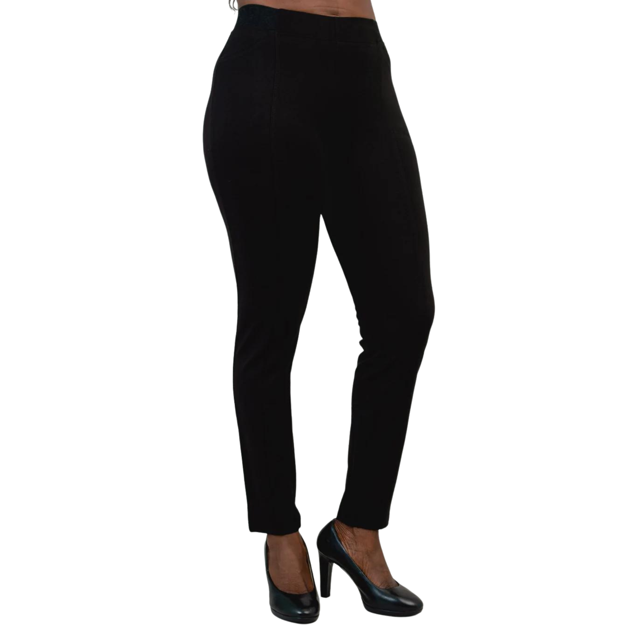 Jasmine RUE PARIS women's black cotton leggings - Legeez
