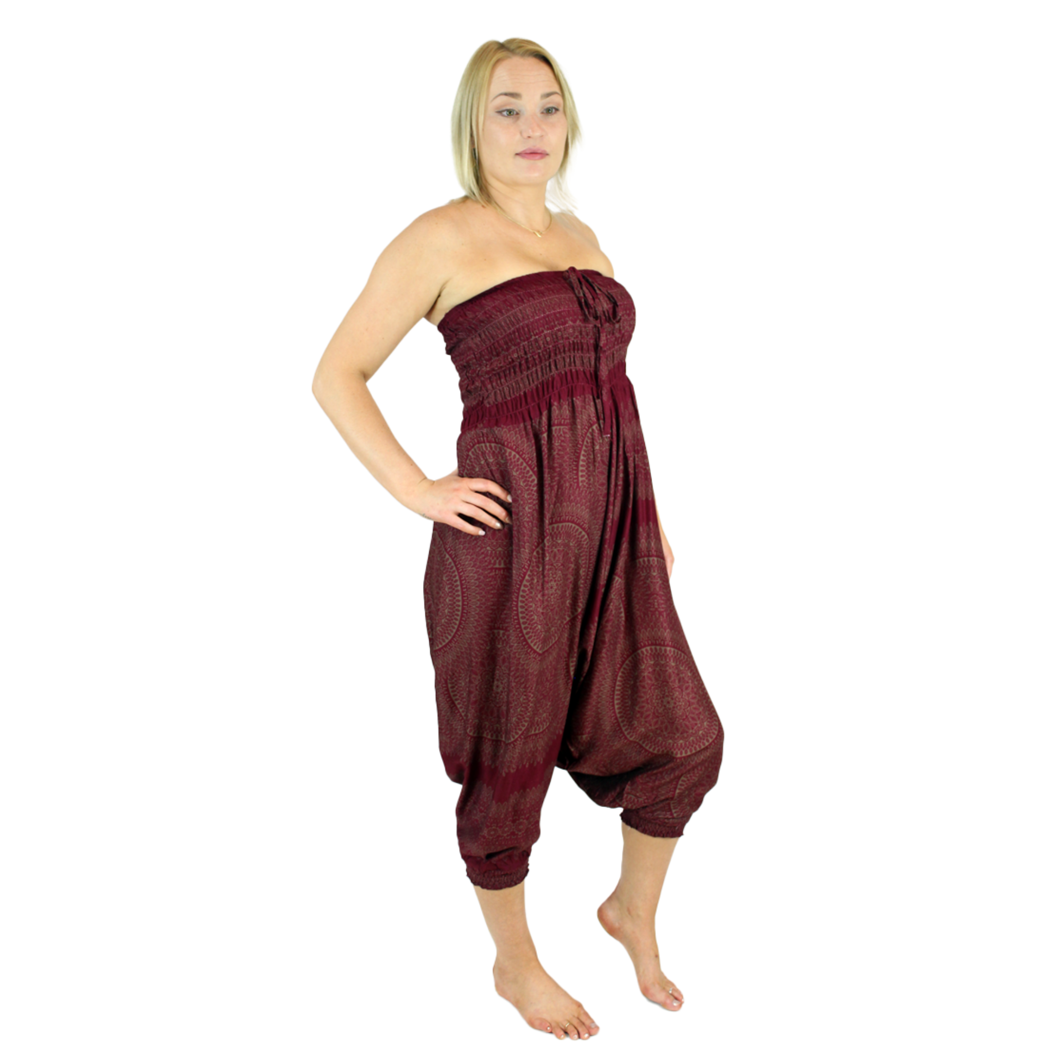 Mandala Print in Maroon