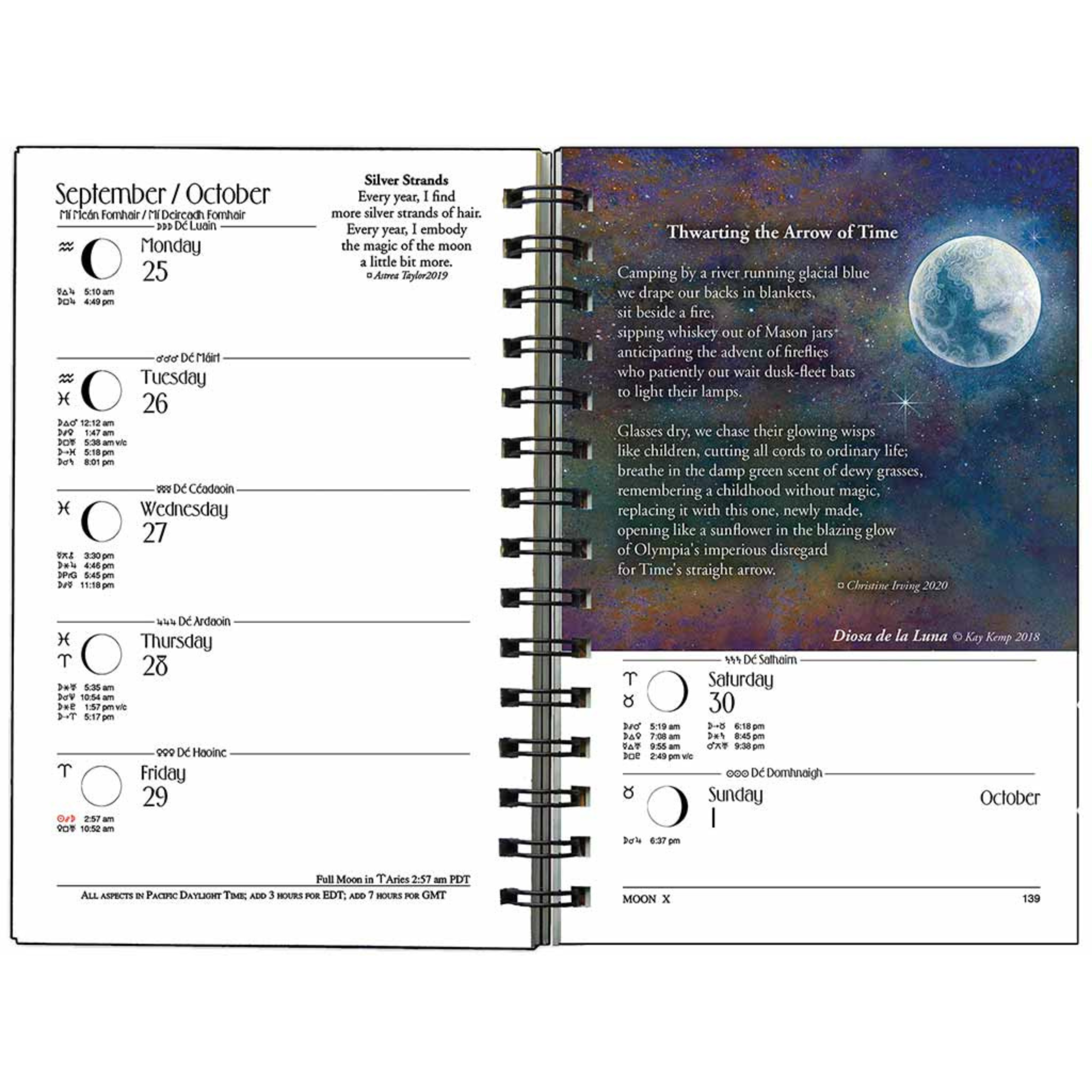 We'Moon 2024 Spiral Date Book